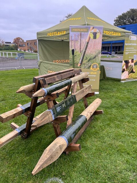 Postsaver Protected Posts on Display at FenceX